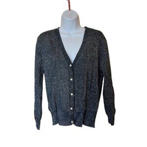 Black and Silver Sweater Fits Medium